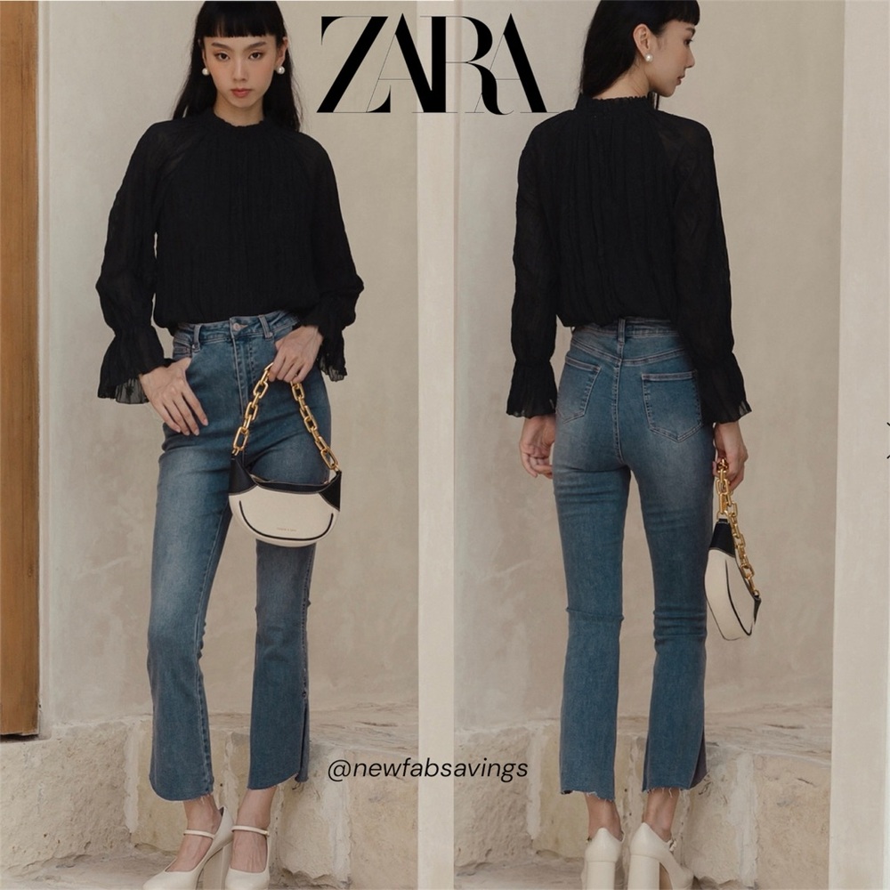 💫 Zara Embroidery Pleated Top - New 💫 - Picture 8 of 14